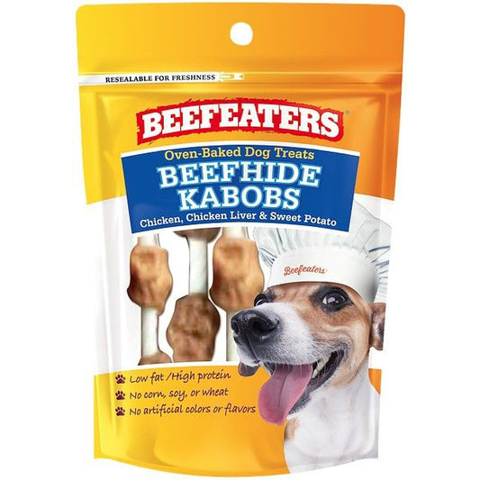 Beefeaters Oven Baked Beefhide Kabobs Dog Treat-Dog-Beefeaters-28 oz-
