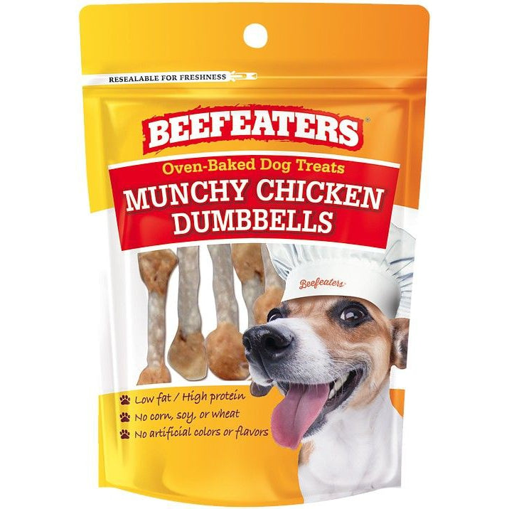 Beefeaters Oven Baked Munchy Chicken Dumbells Dog Treat-Dog-Beefeaters-2.11 oz-