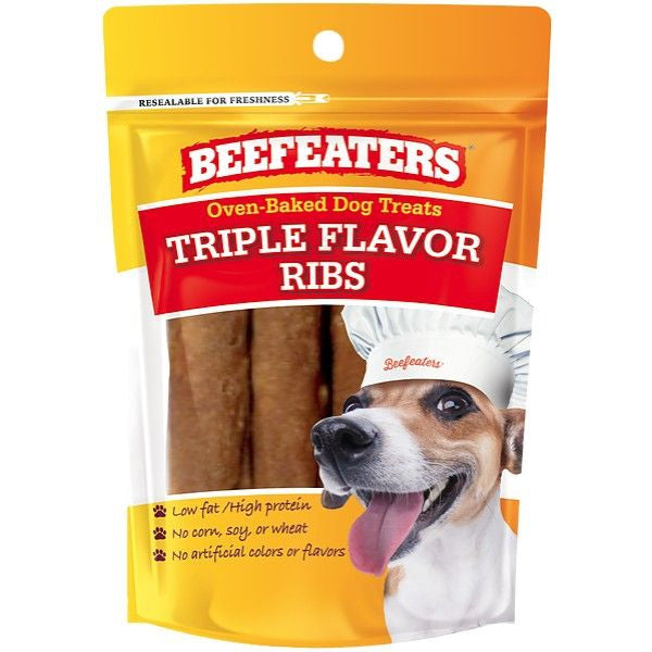 Beefeaters Oven Baked Triple Flavor Ribs Dog Treat-Dog-Beefeaters-1.65 oz-