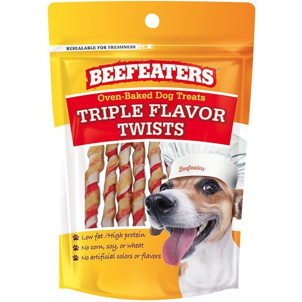 Beefeaters Oven Baked Triple Flavor Twists Dog Treat-Dog-Beefeaters-1.41 oz-