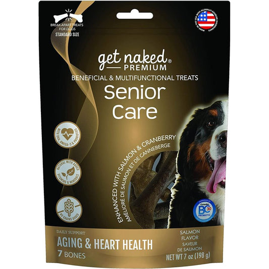 Get Naked Premium Senior Care Dog Treats - Chicken & Salmon Flavor-Dog-Get Naked-7 oz-