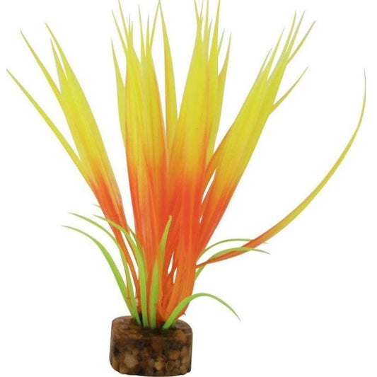 GloFish Plastic Aquarium Plant - Orange/Yellow-Fish-GloFish-Small-