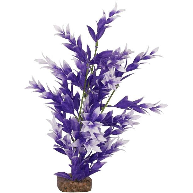GloFish Plastic Aquarium Plant - Purple/White-Fish-GloFish-Medium-