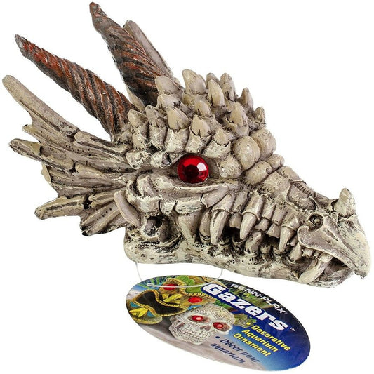 Penn Plax Gazer Dragon Skull Aquarium Ornament-Fish-Penn Plax-3"L x 5.75"W x 3"H-