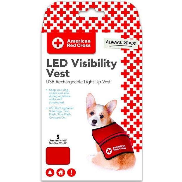 Penn-Plax American Red Cross Light Up Safety Visibility Vest-Dog-Penn Plax-Small-