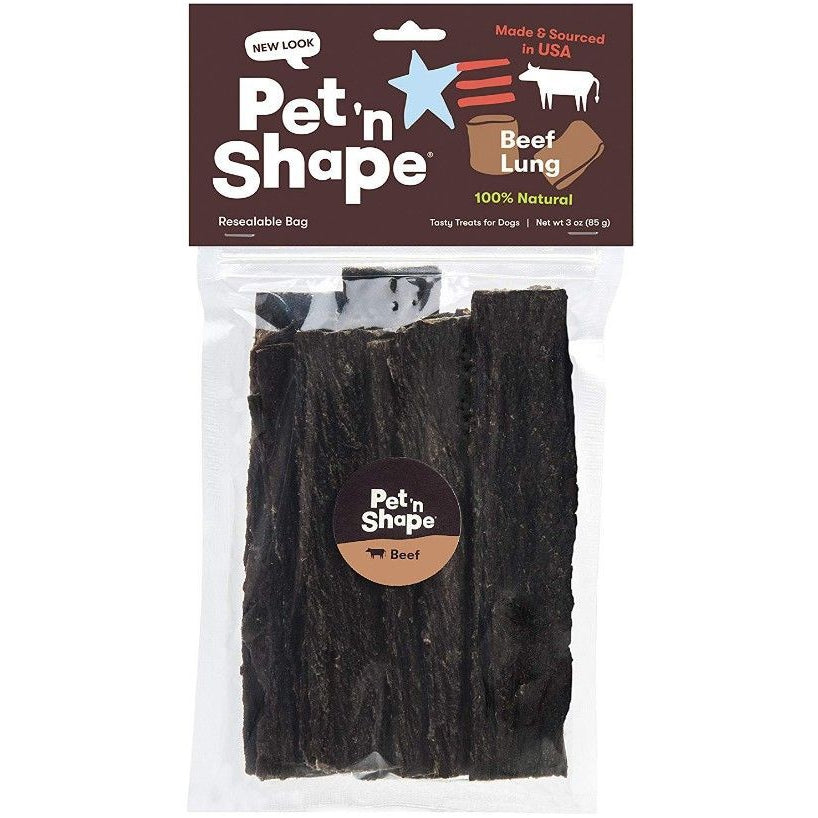 Pet 'n Shape Natural Beef Lung Strips Dog Treats-Dog-Pet 'n Shape-3 oz-