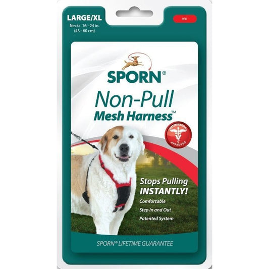Sporn Non Pull Mesh Harness for Dogs - Black-Dog-Sporn-Large/ X-Large-