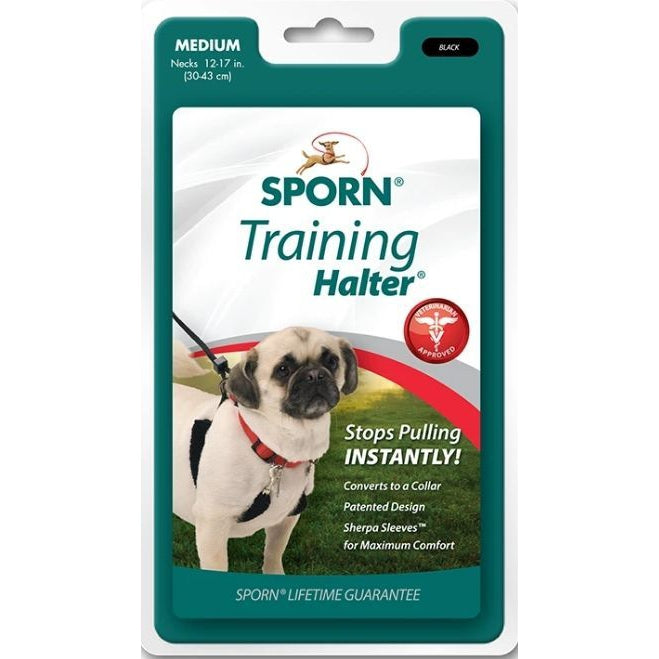 Sporn Original Training Halter for Dogs - Black-Dog-Sporn-Medium-