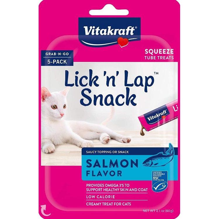 VitaKraft Lick N Lap Snack Salmon Cat Treat-Cat-Vitakraft-5 count-