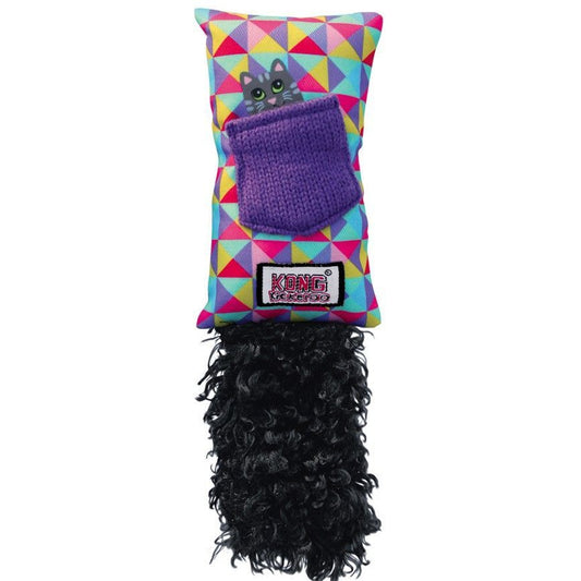 KONG Kickeroo Refillable Catnip Toy for Cats - Assorted Colors-Cat-KONG-1 count-