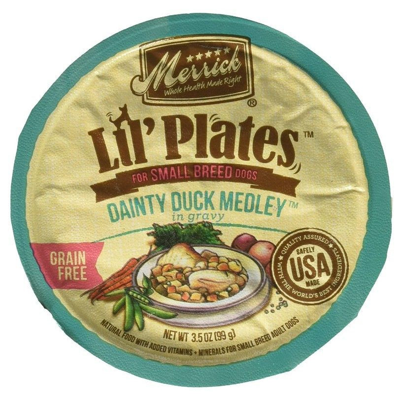 Merrick Lil Plates Grain Free Dainty Duck Medley-Dog-Merrick-3.5 oz-