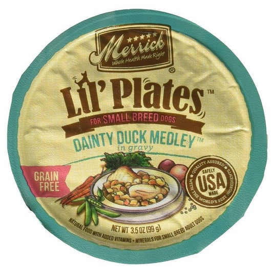 Merrick Lil Plates Grain Free Dainty Duck Medley-Dog-Merrick-3.5 oz-