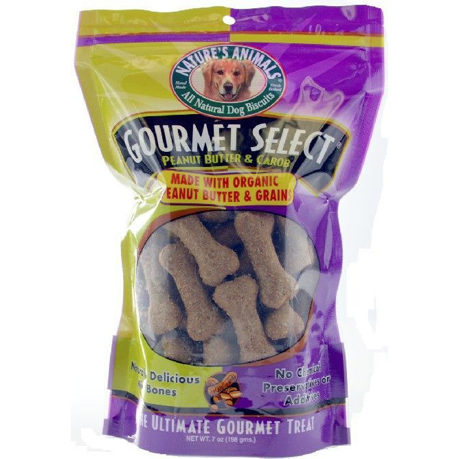 Natures Animals Gourmet Select Peanut Butter and Carob Mini-Dog-Natures Animals-7 oz-