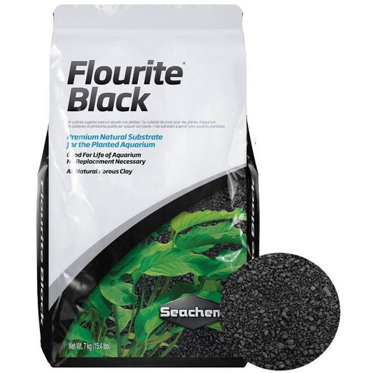 Seachem Flourite Black Aquarium Substrate-Fish-Seachem-15.4 lbs-