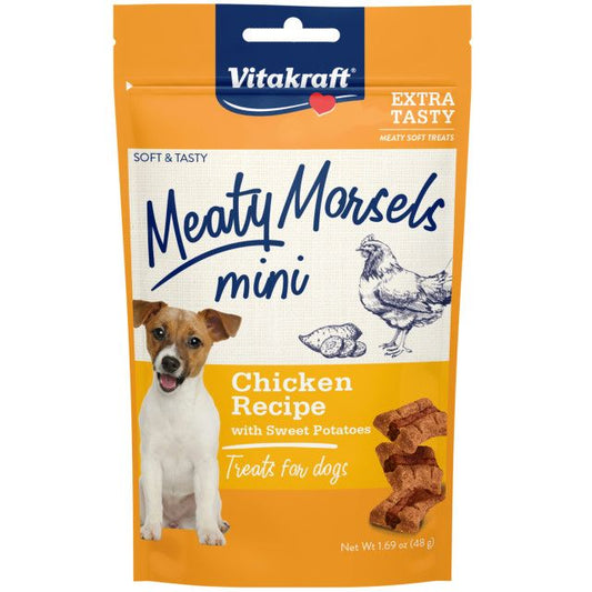 Vitakraft Meaty Morsels Mini Chicken Recipe with Sweet Potato Dog Treat-Dog-Vitakraft-1.69 oz-
