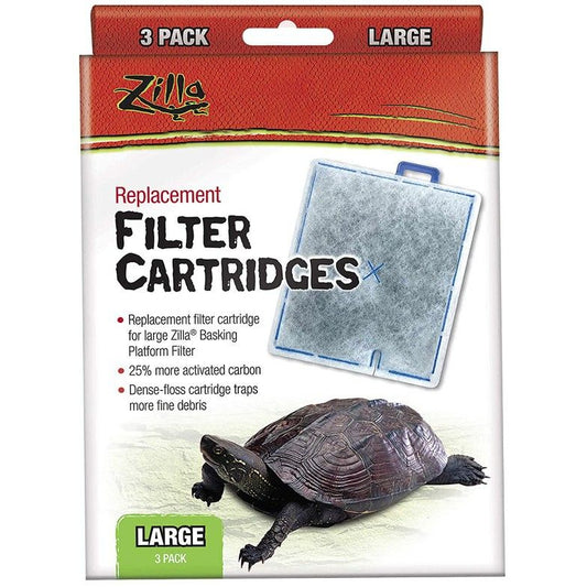 Zilla Replacement Filter Cartridges-Reptile-Zilla-Large - 3 count-