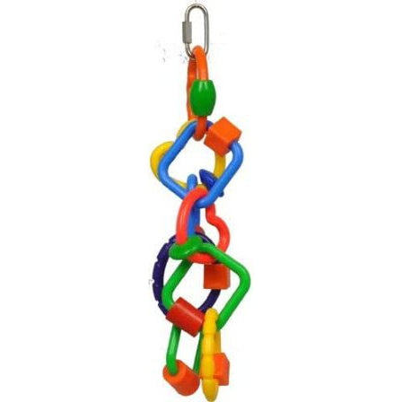 AE Cage Company Happy Beaks Plastic Rings and Blocks Bird Toy-Bird-A&E Cage Company-1 count-