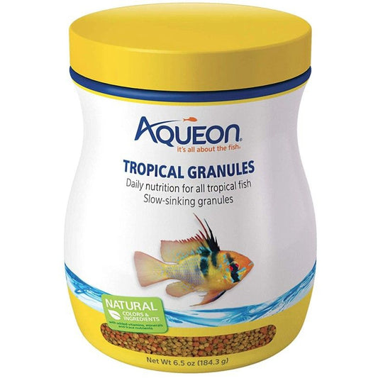 Aqueon Tropical Granules Fish Food-Fish-Aqueon-6.5 oz-