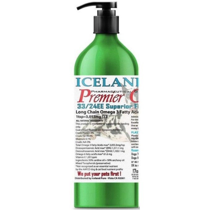 Iceland Pure Health Enhancing Omega Oil For Large Dogs-Dog-Iceland Pure Salmon Oil-17 oz-