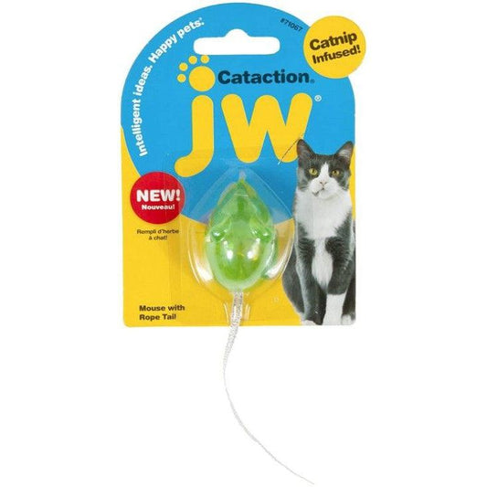 JW Pet Cataction Catnip Infused Mouse With Bell And Tail Cat Toy-Cat-JW Pet-1 count-