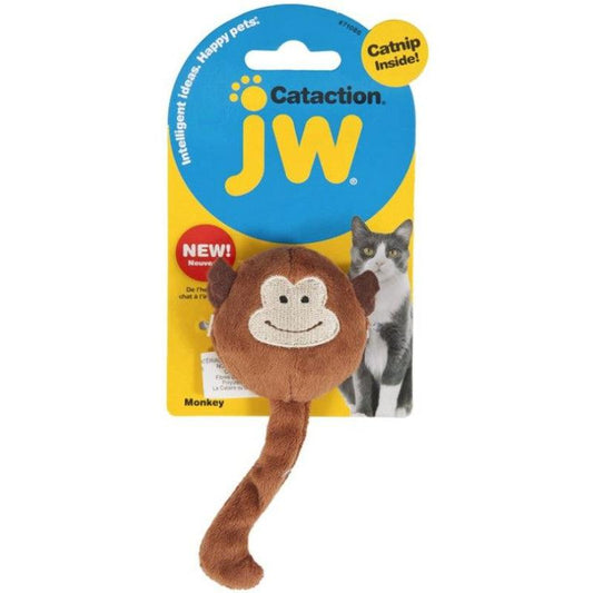 JW Pet Cataction Catnip Plush Monkey Cat Toy-Animals & Pet Supplies-BimBimPet-