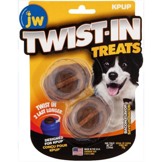 JW Pet Twist-In Treats Bacon Flavored Treat Dispensing Dog Toy-Animals & Pet Supplies-BimBimPet-