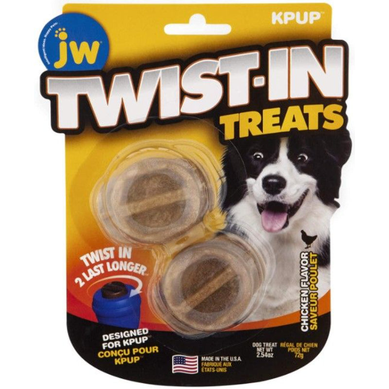 JW Pet Twist-In Treats Chicken Flavored Treat Dispensing Dog Toy-Animals & Pet Supplies-BimBimPet-
