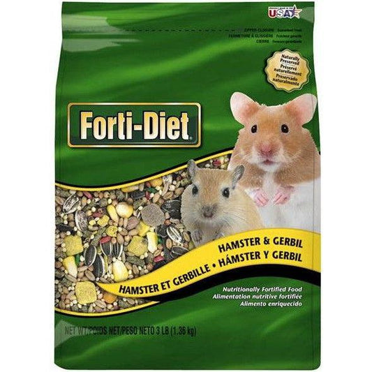 Kaytee Hamster And Gerbil Food Fortified With Vitamins And Minerals For A Daily Diet-Small Pet-Kaytee-3 lbs-