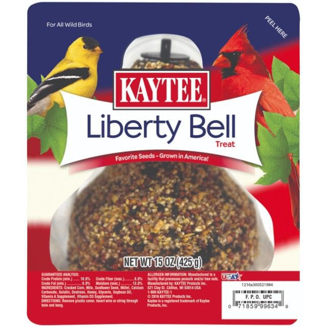 Kaytee Liberty Bell Wild Bird Treat with Favorite Seeds Grown In America For Wild Birds-Bird-Kaytee-15 oz-