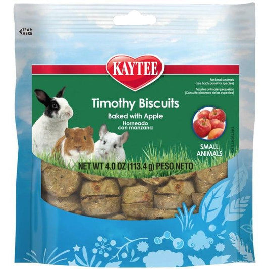 Kaytee Timothy Biscuit Treat Baked with Apple For Dental Health Support-Small Pet-Kaytee-4 oz-