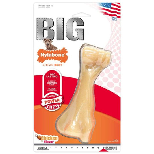 Nylabone Power Chew Knuckle Bone Big Dog Chew Toy Chicken Flavor-Animals & Pet Supplies-BimBimPet-
