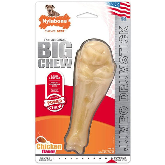 Nylabone Turkey Leg Power Chew Extra Durable Dog Chew Toy Chicken Flavor-Dog-Nylabone-1 count-
