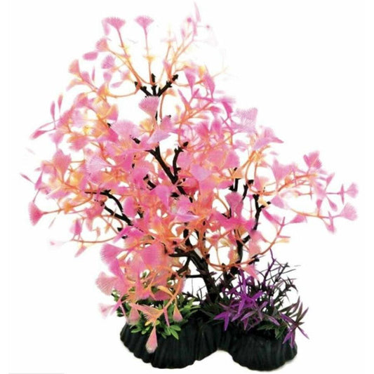 Penn Plax Bonsai Plant 11-12" Pink-Fish-Penn Plax-1 count-