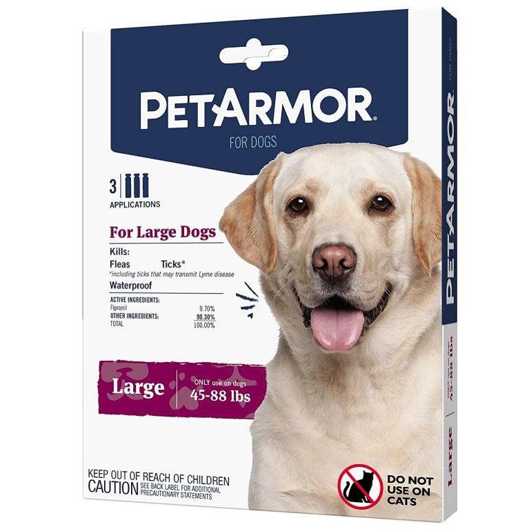 PetArmor Flea and Tick Treatment for Large Dogs (45-88 Pounds)-Dog-PetArmor-3 count-