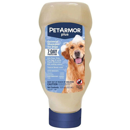PetArmor Plus Oatmeal Shampoo for Dogs 7-Day Protection-Dog-PetArmor-18 oz-