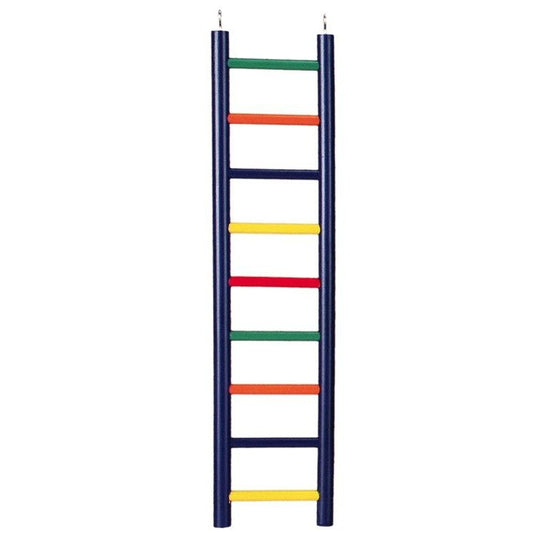 Prevue Carpenter Creations Hardwood Bird Ladder Assorted Colors-Bird-Prevue-9 Rung 18" Long-