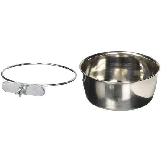 Prevue Stainless Steel Bolt-On Coop Cup-Bird-Prevue-20 oz-