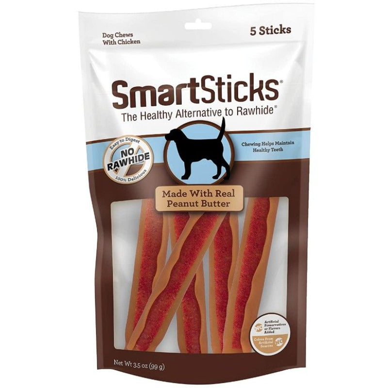 SmartBones SmartSticks Chicken and Peanut Butter Rawhide Free Dog Chew-Animals & Pet Supplies-BimBimPet-