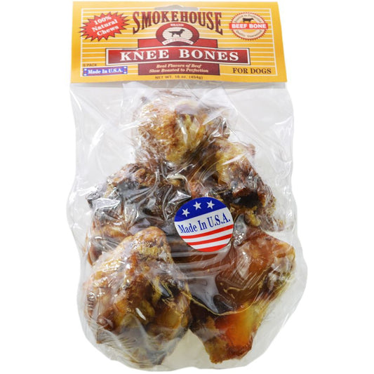 Smokehouse Knee Bone Natural Dog Treat-Dog-Smokehouse-5 count-