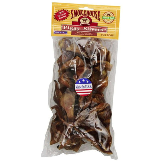 Smokehouse Piggy Slivers Natural Dog Treat-Animals & Pet Supplies-BimBimPet-