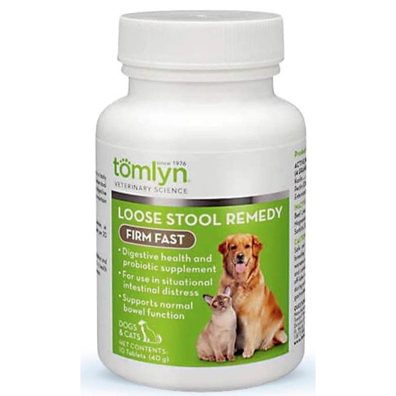 Tomlyn Firm Fast Loose Stool Remedy Supplement Tablet for Dogs and Cats-Dog-Tomlyn-10 count-