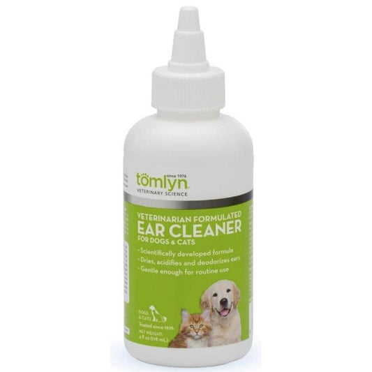 Tomlyn Veterinatrian Formulated Ear Cleaner for Dogs and Cats-Dog-Tomlyn-4 oz-