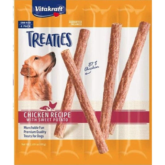 VitaKraft Treaties Smoked Chicken with Sweet Potato Grab-n-Go Dog Treats-Dog-Vitakraft-4 count-