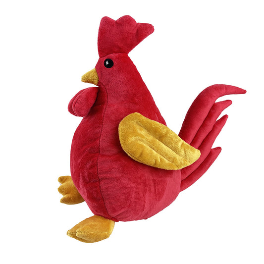 PetLou Rooster Plush Dog Toy Interactive Play With Grunter