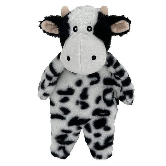 Dog Toy, Plush Dog Toy, Cow, PetLou, Squeaky Toy, Crinkle Toy, Stuffing Free, Durable Dog Toy, Soft Dog Toy, Interactive Toy