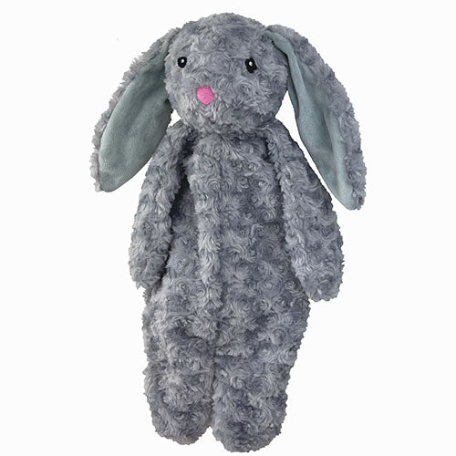 PetLou Floppy Rabbit Plush Dog Toy - Gray