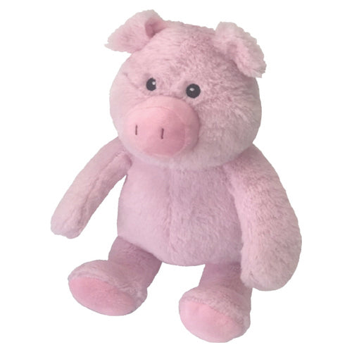 PetLou Promo Pig Plush Dog Toy with Squeaker and Crinkle