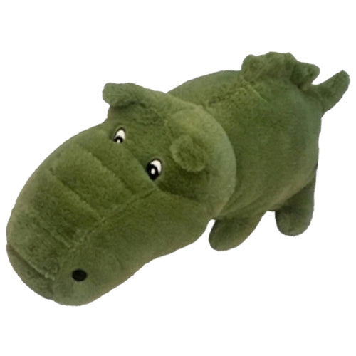 PetLou Alligator Durable Plush Dog Toy with Grunter