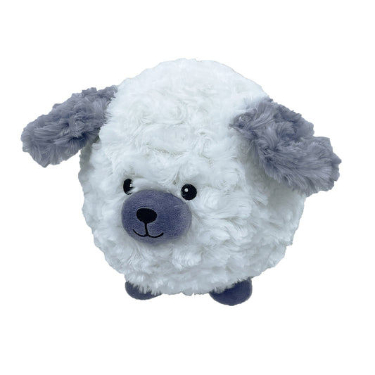 PetLou Dog Ball Plush Dog Toy Interactive Grunter and Crinkle Accents