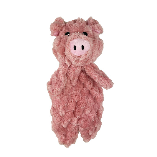 PetLou Fuzzy Friends Pig Plush Dog Toy Interactive Play